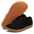 Herren Barfußschuhe mit breiter Zehenbox, atmungsaktivem Mesh und rutschfester Sohle. - 38 / Schwarz