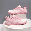 Scarpe da trekking leggere in maglia rosa per donna, design traspirante versione variante - 38 / Rosa bianco