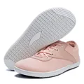 Leichte rosa Barfuß-Sportschuhe mit breiter Zehenbox und rutschfester weißer Außensohle. - 38 / Rosa