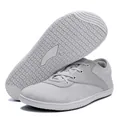 Graue, leichte Barfuß-Sportschuhe mit rutschfester, breiter Zehenbox für Outdoor-Aktivitäten - 38 / 038 Hellgrau