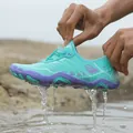Quick-dry breathable water shoes for swimming and beach, teal and purple colorway - 35 / Gray (1730)