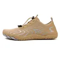 Brauner Outdoor-Wasserschuh mit atmungsaktivem Mesh und Schnellschnürsystem vorn - 36 / 801 Serie (801) / 801 Khaki