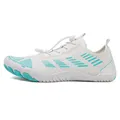 Weiße und minzgrüne schnelltrocknende Barfuß-Wasserschuhe für Outdoor-Sport. - 36 / 802 Serie (802) / Weiß