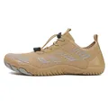 Khaki Outdoor-Wasserschuhe, schnell trocknend, rutschfeste Gummisohle für Strand - 36 / 802 Serie (802) / Khaki und Grau