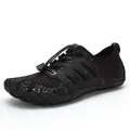 Professional black quick-dry breathable water shoes for outdoor wading and swimming activities - 35 / Black