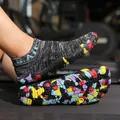 Multifunktionale Fünf-Finger-Wasserschuhe mit bunter Sohle für den Outdoor-Bereich. - 36 / Dunkelgrau
