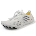Breathable children's white water shoes with non-slip sole for beach and swimming - 38 / White