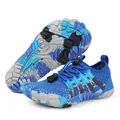 Quick-dry blue camouflage water shoes for kids with non-slip rubber soles for beach play - 38 / 2368 New Style (2368) / Blue
