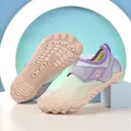 Kids' quick-dry non-slip wading shoes with gradient purple and green design for beach fun - 38 / 808 Style (Thickened Sole) / Purple