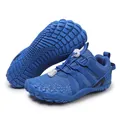 Blue non-slip children's barefoot sports shoes for indoor fitness and jumping rope - Sapphire Blue