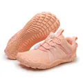 Pink non-slip barefoot sports shoes for kids with shock-absorbing soft sole design - 37 / Coral