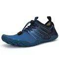 Blue outdoor water shoes for swimming and beach activities with adjustable laces - 36 / Dark Blue