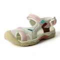 Outdoor closed-toe beach sandals for women, quick-dry wading shoes with non-slip soft sole - White Ice Pink