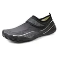 Scarpe da acqua grigie ad asciugatura rapida con cinturino per nuoto e escursioni mare - 35 / Grigio nero