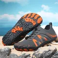 Sneldrogende barefoot waterschoenen in grijs en oranje voor strand en buitenactiviteit - 36 / Donkergrijs en Oranje