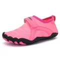 Scarpe da acqua rosa traspiranti per bambini con suola in gomma antiscivolo e cinturino - 24 / Rosa fucsia (A022)