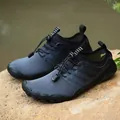 Sneldrogende ademende grijze waterschoenen voor strand en outdoor wandel sporten - 36 / Zwart (A023)