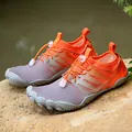 Oranje en grijze vijftenige waterschoenen van sneldrogende stof voor strand - 36 / Oranje