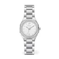 Orologio al quarzo Scottie 9895 argento con quadrante strutturato e strass - Stile Texture Vintage (9895) / Argento Bianco