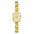 Elegant gold Scottie women's business quartz watch featuring a faceted crystal glass face - All Gold