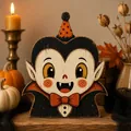 Süße hölzerne Vampir-Tischdekoration für die Halloween-Feiertagsparty-Deko - Vampir Herzog Stil (F)