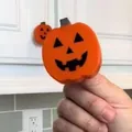 Mini Halloween Kürbis Deko-Griff oder Aufkleber für die festliche Heimdekoration. - Kürbis Aufkleber/Griff (4.8*5.5*2.3) / 8,5 Gramm