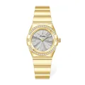 Scottie 9698 luxury women's quartz watch in elegant gold finish with rhinestones - Gold Gray