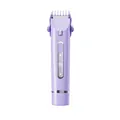 Depiladora portátil morada compacta equipada con pantalla digital y luz LED frontal - Púrpura