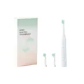 Rechargeable sonic electric toothbrush kit with 2 replacement heads and retail box - 2 Brush Heads / White
