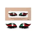 Faux cils pailletés au motif du drapeau mexicain avec patch eye-liner pour maquillage. - Couleur du Drapeau du Mexique (Style 1) / Pack de 1 paire