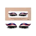 Faux cils pailletés patriotiques pour les fans de football en fête - Couleur du Drapeau Français (Style 2) / Pack de 1 paire
