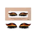 Set de patchs de cils d'ombre thème drapeau allemand pour maquillage de fête de Coupe du Monde - Couleur du Drapeau de l'Allemagne (Style 5) / Pack de 1 paire