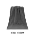 Toalla de microfibra gris para limpieza suave de coches, variante de 40x60cm mod. - 40x60cm / 72g / Gris