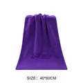 Toalla de microfibra morada suave para el secado de coches y limpieza de 40x60cm - 40x60cm / 72g / Púrpura
