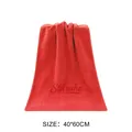 Toalla de microfibra roja suave para secado de coches, 40x60cm - 40x60cm / 72g / Rojo
