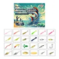 24-day fishing lure advent calendar holiday gift set including soft and hard lures - 24 Pieces Set
