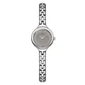Elegant GEDI silver bracelet watch for women with minimalist grey round dial style. - Grey Dial (14041 Roman) / Silver