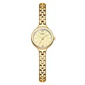 Elegant GEDI women's gold bracelet watch with minimalist quartz movement for business attire. - White Dial (14041 Roman) / Gold