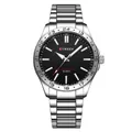 CURREN 8452 Men's Business Quartz Watch with Stainless Steel Band and Black Dial - 8452 Series / Silver Case Black Dial