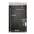 Busta imbottita nera coestrusa durevole con chiusura autoadesiva sicura per spedizioni - 11*13+4cm (180 Pezzi/Confezione) / 72g Ultrasottile Nero