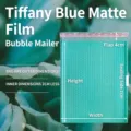 Busta imbottita a bolle d'aria color Tiffany opaco per spedizioni sicure e regali - 33x40+4cm (30 Pezzi/Confezione) / Blu Tiffany Opaco