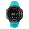 TOMI Sport-Digitaluhr mit cyanfarbenem Armband und wasserdichtem Design - Seeblau