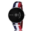 Montre PAIDU pour hommes avec cadran à disque rotatif et bracelet en nylon tricolore - Style Bracelet Nylon / Bracelet Nylon Cadran Noir