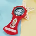 Red digital silicone nurse fob watch with cartoon nurse illustration for medical workers - Nurse Watch (p698) / Red