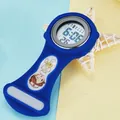 Blue silicone digital nurse fob watch with cartoon nurse design and LCD display - Nurse Watch (p698) / Dark Blue Style