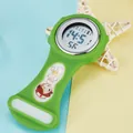 Green digital silicone nurse fob watch with cute cartoon character for medical professionals - Nurse Watch (p698) / Green