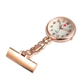 Roségoldene Krankenschwester-Taschenuhr mit rotem Kreuz und einem Quarz-Uhrwerk - Stil 15