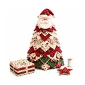 Set di trapunte patchwork fatto a mano a tema Babbo Natale per decorazioni natalizie DIY - 1 Pezzo / Testa di Babbo Natale