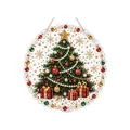 Handmade DIY pearl Christmas tree diamond painting ornament for festive home wall decor - 1 Piece / Christmas Tree