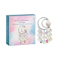 Kit attrape-soleil DIY créatif avec pendentif lune et prismes en cristal étincelants - Lune / Argent